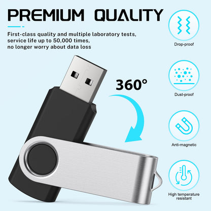FEBNISCTE Memory Stick 1GB USB Flash Drive Bulk 10 Pack - Bulk 1 GB USB 2.0