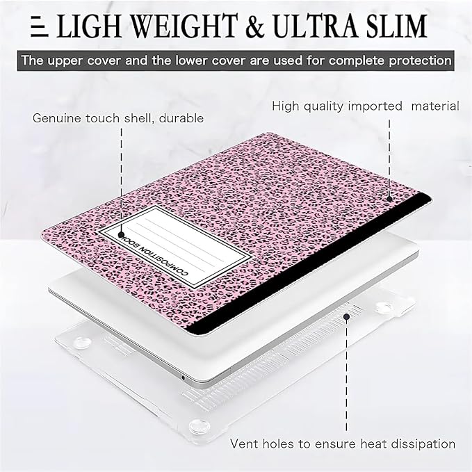 Compatible with MacBook Air 13.3 13.6 Inch Case 2022 2021 2020 2019 Plastic Hard Shell Case Cover,13.3 Pro(A1706/A1708/A1989/A2159/A2289/A2338), Notebook
