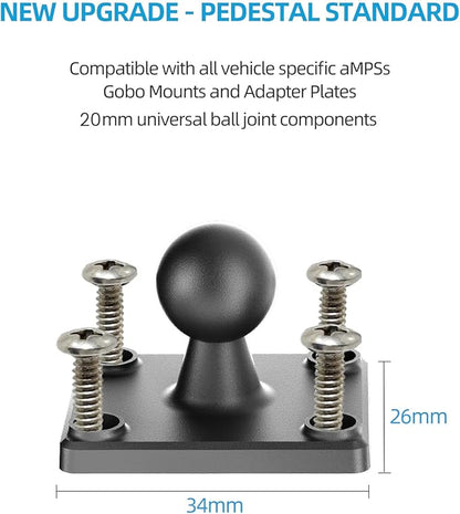 OHLPRO Heavy Duty Drill Base Tablet Holder Car Mount, iPad Mount for Truck Compatible with 7"-13" Tablets, Adjustable Angle, Sturdy Design, Ideal for Cars,Wall, Commercial Vehicles - Includes Screws