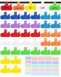 SummerBrite Reusable Write On Cable Labels Wire Tags, 36 Pack, Oval