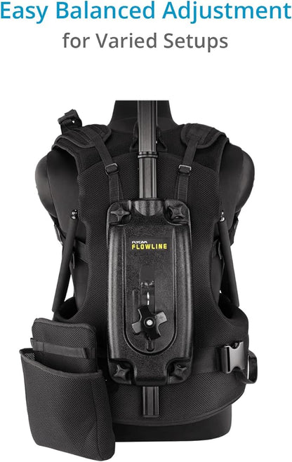 FLYCAM Starter Female Flowline Body Support Rig for Camera & Gimbals. (Size XL/XXL). Offers 180° Top Bar Rotation & 3-7.5kg / 6-16lb Payload