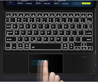 Sahara - Navigate Series Keyboard Case with Track Pad for iPad Pro (M4) 13" 2024, Black, (TB00388)