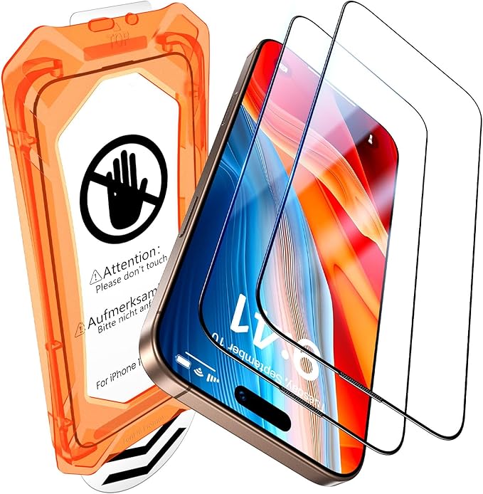 UniqueMe for iPhone 14 Screen Protector Easy Installation-2 Packs