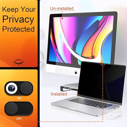Privacy Screen for MacBook Pro 14 Inch 2021-2024 M4 /M4 Pro /M4 Max /M3 /M3 Pro /M3 Max /M2 Pro /M2 Max /M1 Pro /M1 Max, Magnetic Removable Anti Blue Light Glare Screen Protector