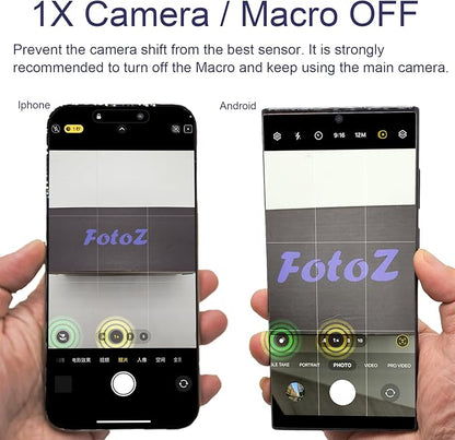 FotoZ 18mm Wide Angle Lens with 17mm Thread Lens Clip for iPhone & Samsung Galaxy and Most Smartphones, Compatible with SmallRig iPhone Samsung Smartphone Cage Case