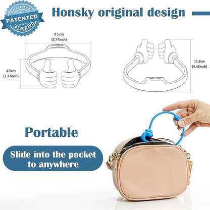 Honsky Thumbs up Cell Phone Stand,Stocking Stuffers Idea,Ok Stand Tablet Stand Cradle for Desk,Smartphone Cellphone Mobile Phone Tablets - Universal Adjustable Flexible - Dark Green