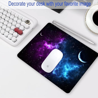Galaxy Mouse pad Non-Slip Rubber Mouse pad for Laptop Computer Personalized Office Decoration Accessories 9.5 x 7.9 inch