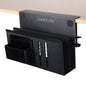 LUKETURE 2 Tier Desk Side Storage, No Drill Laptop Mount with Pen Holder