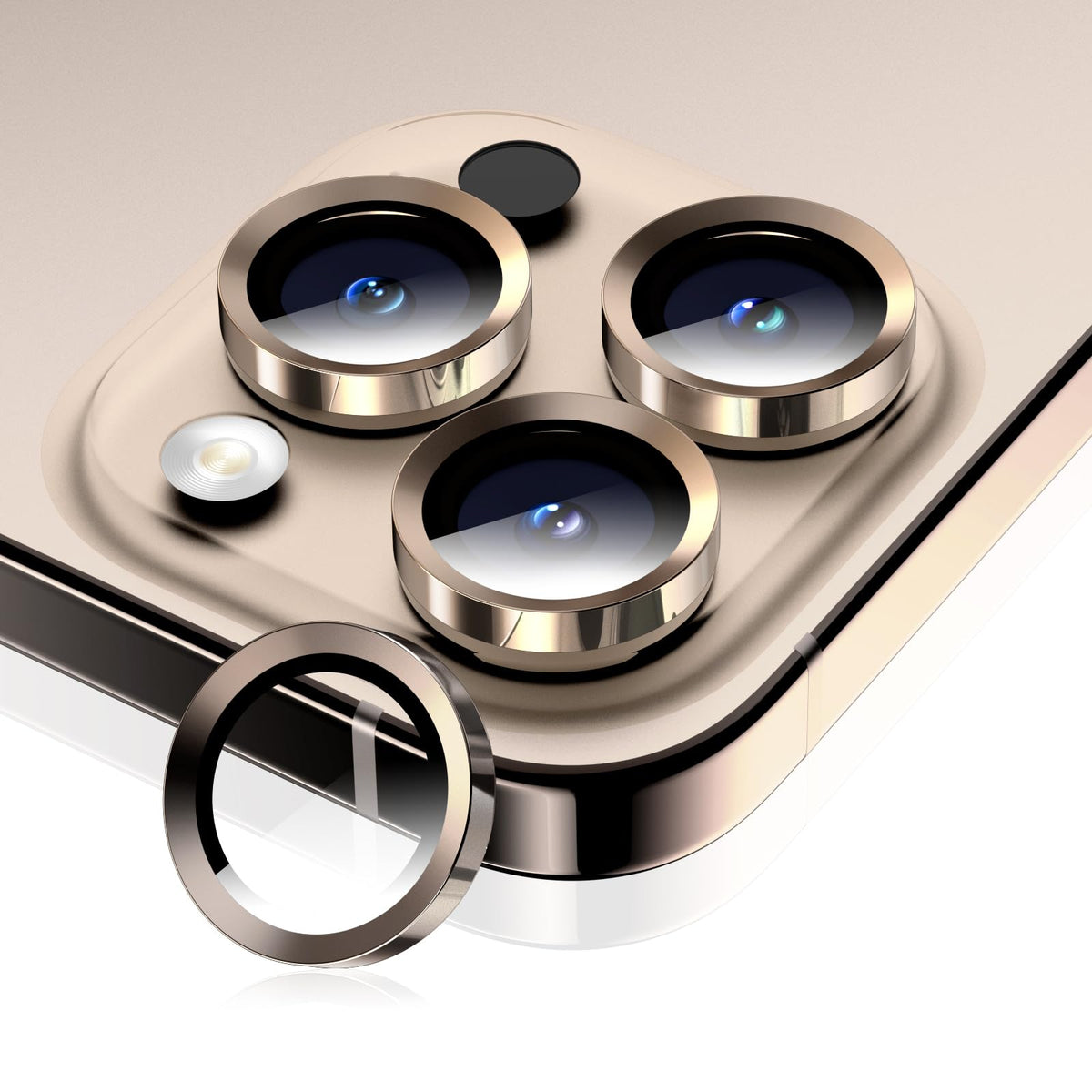 Wumigoo Camera Lens Protector for iPhone 16 Pro Max/16 Pro- Natural