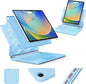 for iPad 9th Generation Case with Keyboard,Keyboard Case for iPad 9th/8th/7th Gen， Magic-Style Magnetic Keyboard Case with 7-Color Backlight - Multi-Touch Trackpad for iPad 10.2 inch (Sky Blue)