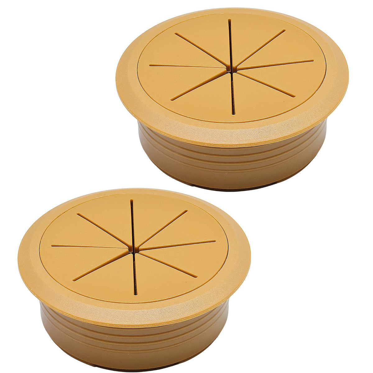 BOPOREAE 2 Pcs Desk Grommet 2-3/8" (60mm), Desk Hole Cover for Cables