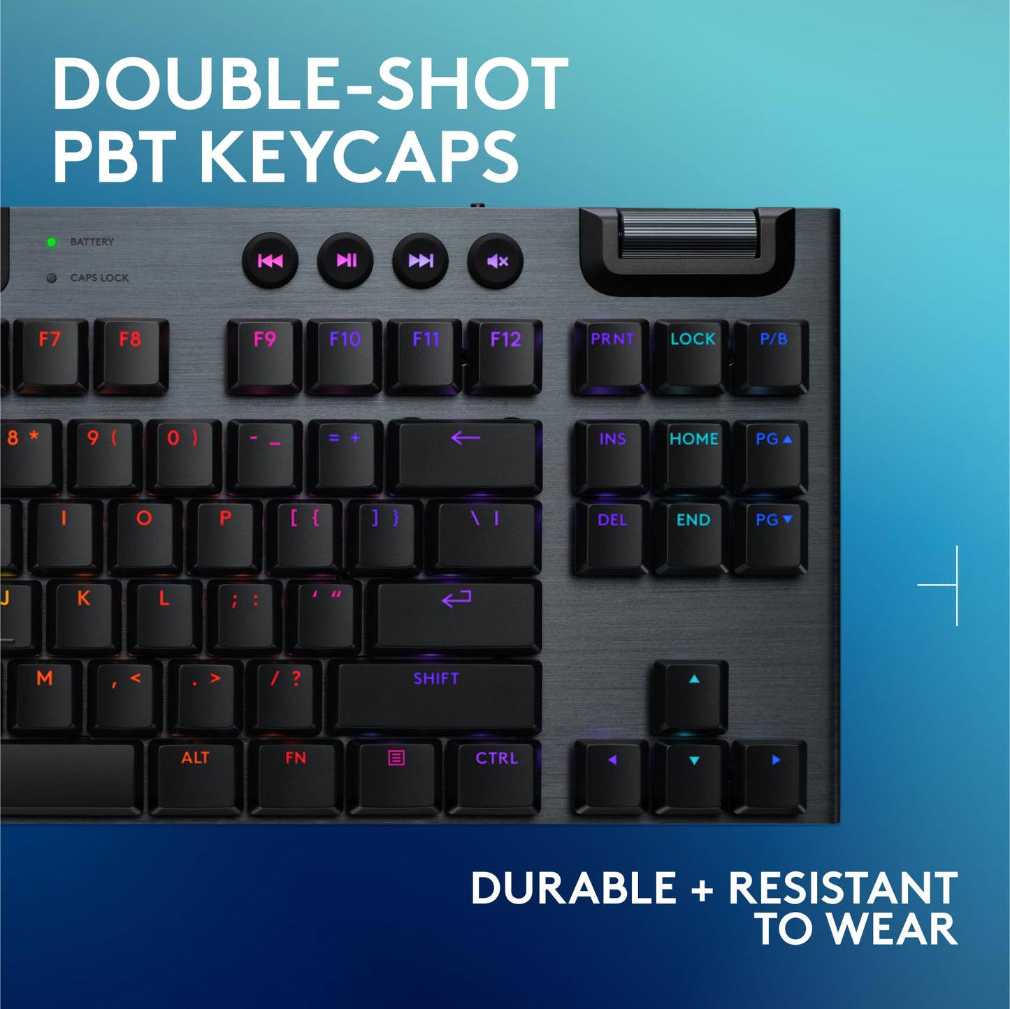 Logitech G915 X Lightspeed TKL Wireless Gaming Keyboard (Clicky) - Black