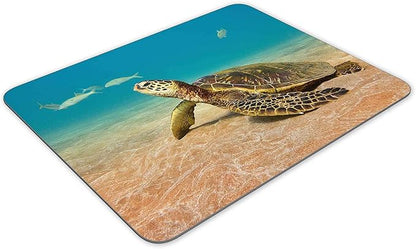 Sea Turtle Gaming Mouse Pad， Rectangle Mouse Pad Size(9.84"x7.87")