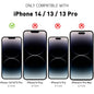 MASETECH iPhone 14/13/13 Pro Screen Protector Tempered Glass and Installation Tool Compatible with Apple 2022 (2 Pack)
