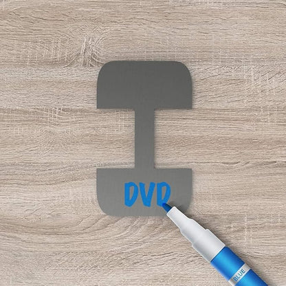 Cable Labels Large Size, XIAOXI Write On Cord Label, Wire Labels, Cable Tags and Wire Tags for Cable Management and Identification - 40 Pcs (Multi-Color)