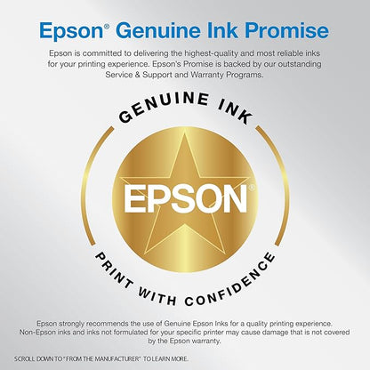 Epson EcoTank ET-2980 Wireless All-in-One Color Supertank Printer with up to 3 Years of Ink, Refillable Tanks, Perfect for Home, 15 PPM, 1.44" Color Screen, Auto 2-Sided Printing - Black