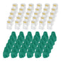 MECCANIXITY 30pcs Cat6 RJ45 Pass Through Connectors, RJ45 Connector 8P8C Gold Plated Plugs with 30pcs White Strain Relief Boots for Solid or Stranded UTP Ethernet Cable, 1.1mm