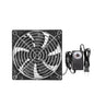 12V 120mmx25mm 4.72inch Small Dual Ball Bearing Window Fan IP44 Moisture-Proof PC Case Fans with Adjustable Speed Controller 3V-12V 1000-3000RPM for Compact Spaces