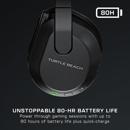 Turtle Beach Stealth 600 Wireless Multiplatform Amplified Gaming Headset for PS5, PS4, PC, & Mobile – Bluetooth, 80-Hr Battery, Noise-Cancelling Flip-to-Mute Mic, 50mm Speakers – Black