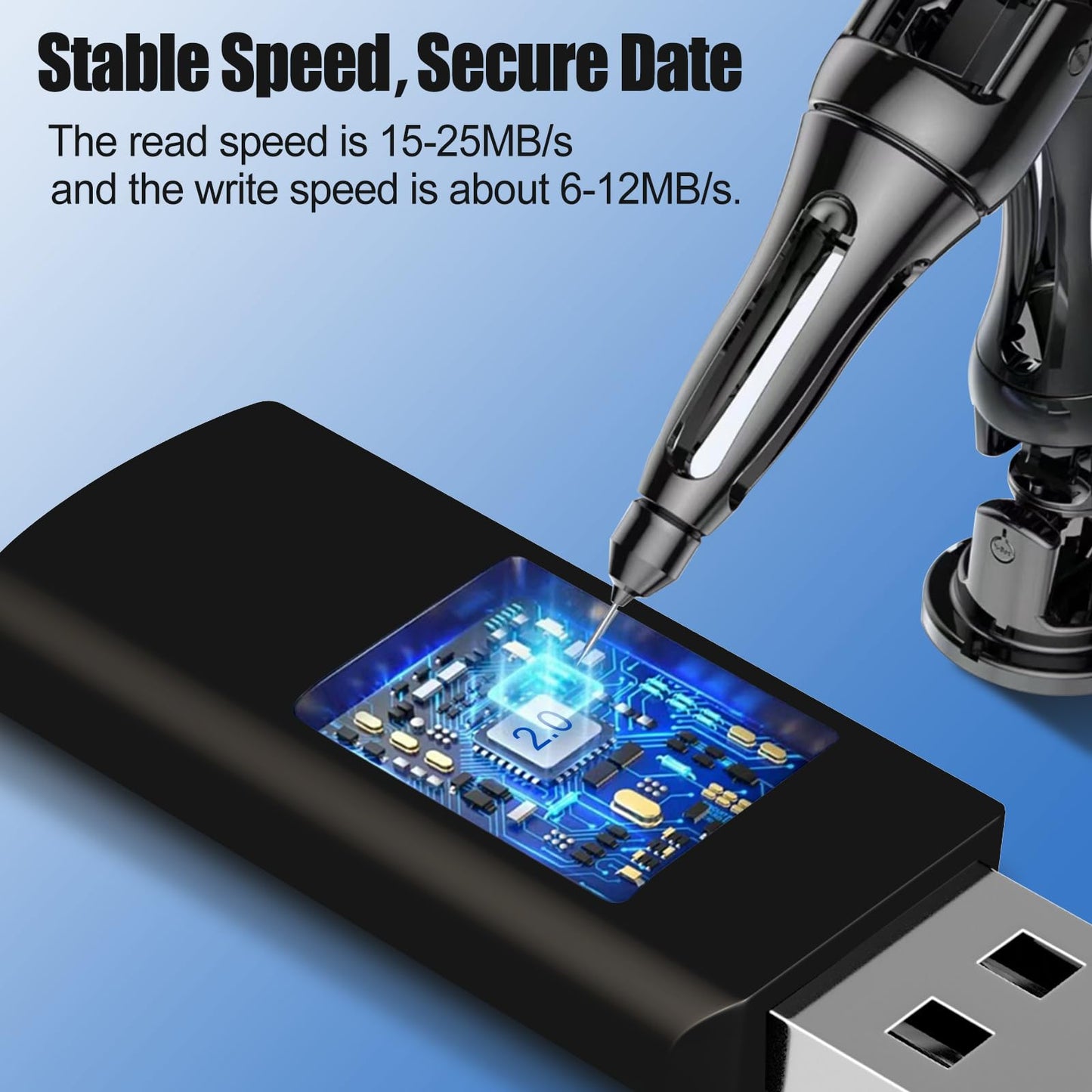 4GB 50-Pack USB Flash Drives Bulk EASTBULL USB 2.0 Thumb Drive,Blue