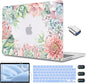 CISSOOK Succulent Hard Shell Case Cover for MacBook Pro 14 Inch 2021-2023 Release Model A2779 A2442 M1 M2 with Touch ID