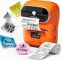 Phomemo M110 Label Maker Machine-Barcode Label Printer, Portable Sticker Maker for Price Tag, Logo,Address, Mailing, Home, Office & Small Business, Compatible with Phones&PC Orange