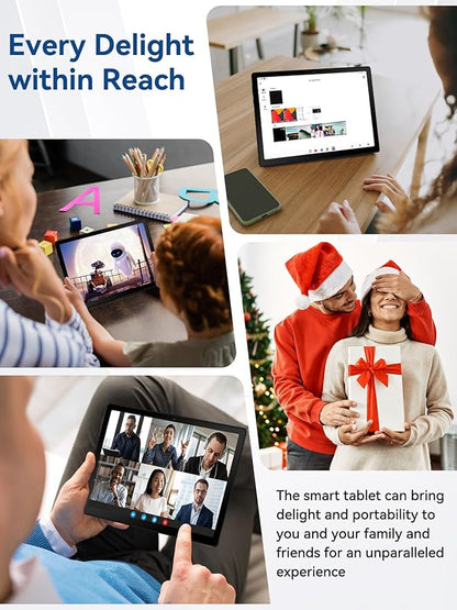 2025 Upgraded Android Tablet with Charging Speaker Dock, 2 Years Protection, Otca-Core CPU, 64GB Storage with 1TB Expansion, WiFi 6, BT5.3, Google Tablet, US Version