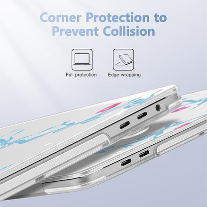 for MacBook Pro 16 inch Case 2019 2020 Release Model A2141, Plastic Hard Shell Cover with Keyboard Cover & Screen Protector for MacBook Pro 16 inch with Touch Bar & Touch ID, Cherry Bow