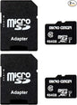 INLAND Micro Center 64GB Class 10 MicroSDXC Flash Memory Card with Adapter for Mobile Device Storage Phone, Tablet, Drone & Full HD Video Recording - 80MB/s UHS-I, C10, U1 (2 Pack)