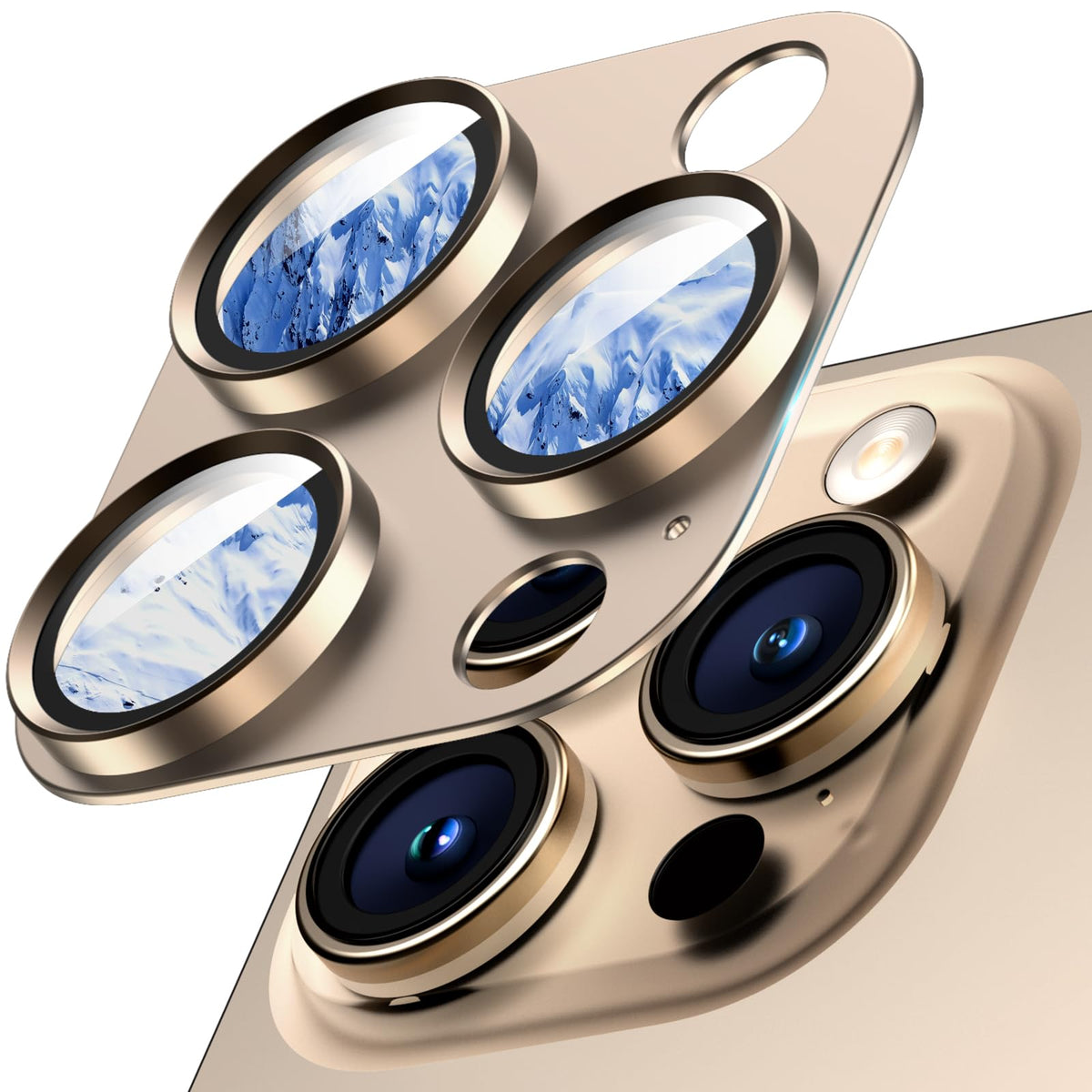Wumigoo Camera Lens Protector for iPhone 16/15/14 Pro Max & 16/15/14 Pro