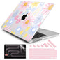 DONGKE Compatible with MacBook Pro 16 Inch Case (2026-2021 Release, M5 M4 M3 M2 M1 Pro/Max Chip), Plastic Hard Shell Cover with Keyboard Cover & Screen Protector for MacBook Pro 16", Garden Florals