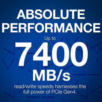 Seagate Game Drive PS5 NVMe SSD for PS5 2TB Internal Solid State Drive - PCIe Gen4 NVMe 1.4, Officially Licensed, Up to 7300MB/s with Heatsink (ZP2000GP3A1001)