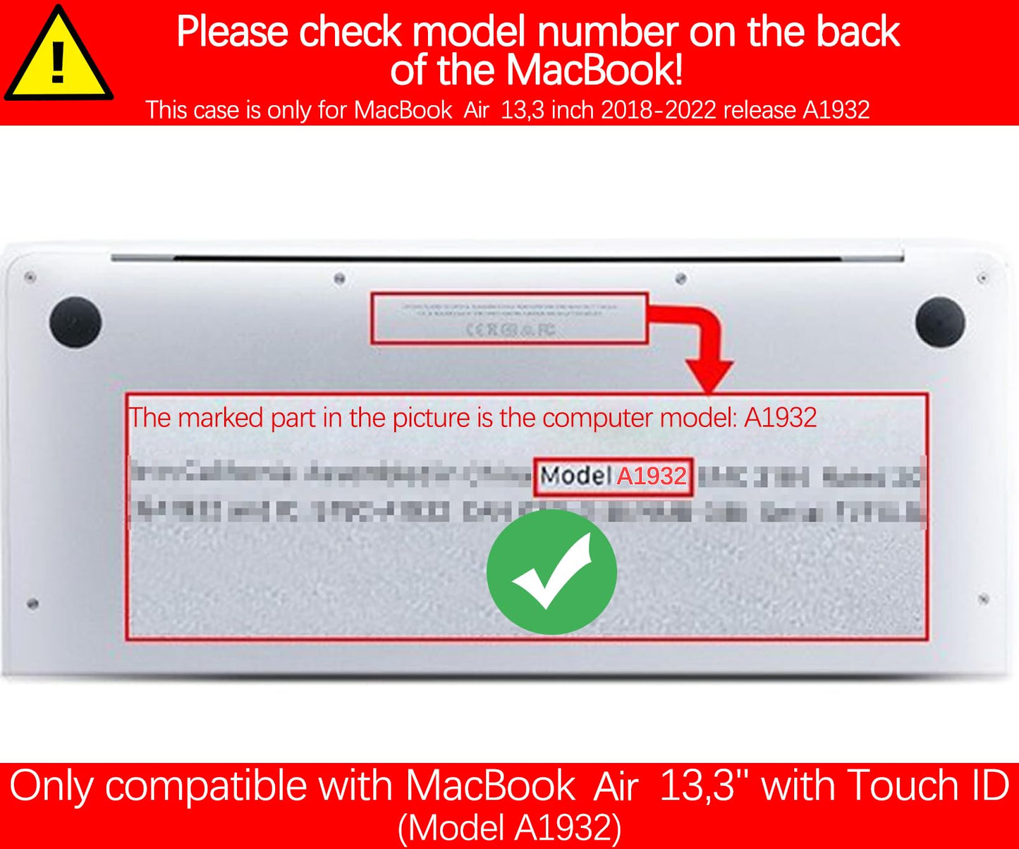 Berkin Arts Compatible with MacBook Air 13 inch Cover, 2022-2018 Release A1932 with Keyboard Cover & Screen Protector Cloisonnism Vivid Abstract Landscape (Lake George Reflection by O'Keeffe)