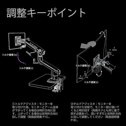 Gaming Monitor Arm for Flat/Ultrawide/Curved Monitors 32 to 60 inch, Heavy Duty Monitor Stand Load up to 20 kg, VESA 75/100 mm Mount (Grey Black)