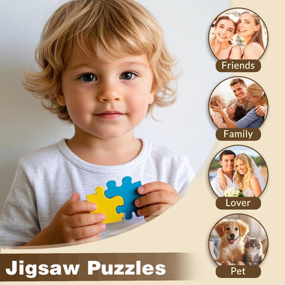EGUEGU Custom Puzzle, Personalized Jigsaw Wood Puzzle with Photo for Adult