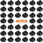 CANAANIN Magnet Zip Tie Mount Clips Magnetic Zip Ties Mount Base Holder Strong Wire Cable Holder Mount Wire Clips Management for Home Office Marine Electrical Wiring (D19 20 Pcs)