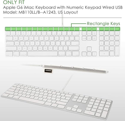 Allinside Black Keyboard Cover for iMac USB Keyboard A1243 MB110LL/B