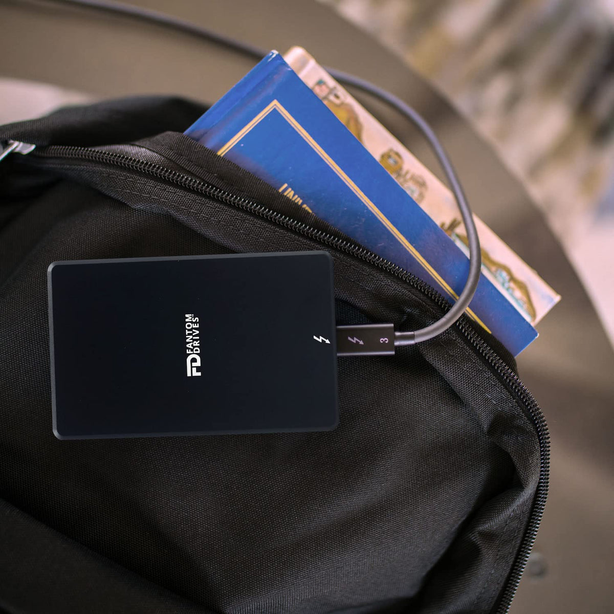 Fantom Drives - 4TB External 3D NAND TLC Portable Solid State Drive - Thunderbolt 3 & 4 USB 3.2 Type-C - 2800MB/s -TB3X-2300N4TB