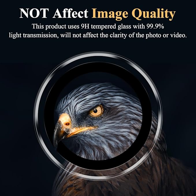 YWXTW Camera Lens Protector for Samsung Galaxy S24 Plus Accessories, 9H Tempered Glass Ultra HD Individual Ring Camera Cover Screen Protector for S24 Plus, Case Friendly (Clear)