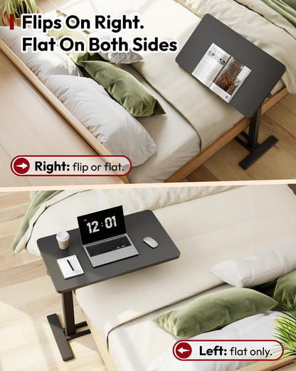 SANODESK Pneumatic 90° Tilt Top 32x18'' Medical Adjustable Overbed Table