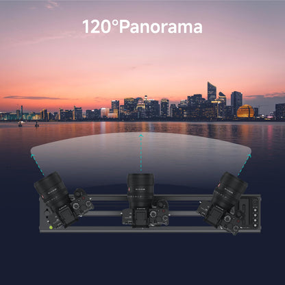 Accsoon Toprig Motorized Camera Slider, Wireless DSLR Video Slider with Button/APP Control, Time-Lapse/Loop Mode, Speed Knob, 120° Panoramic Shooting, Compatible with GoPro, Camera-24inch Video Slider