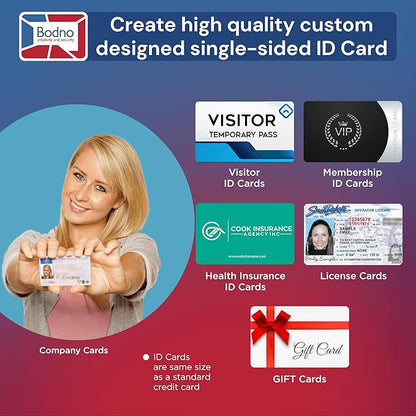 Magicard Pronto ID Card Printer & Super Supplies Package with Bodno ID Software, Camera, 300 Cards and 300 Print Ribbon - Bronze Edition