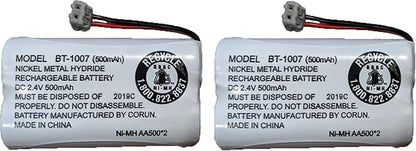 JustGreatDealz Battery BT-1007 BT1007 BT904 BT-904 BT1015 BT-1015 BBTY0651101 BBTY0460001 BBTY0510001 BBTY0624001 BBTY0700001 HHR-P506 HHR-P506A Compatible with Uniden Telephones (2-Pack)