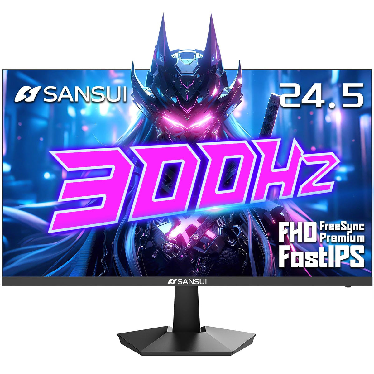 SANSUI 24 Inch Gaming Monitor 200Hz 1Ms FreeSync HDR 110% sRGB FHD 1080P
