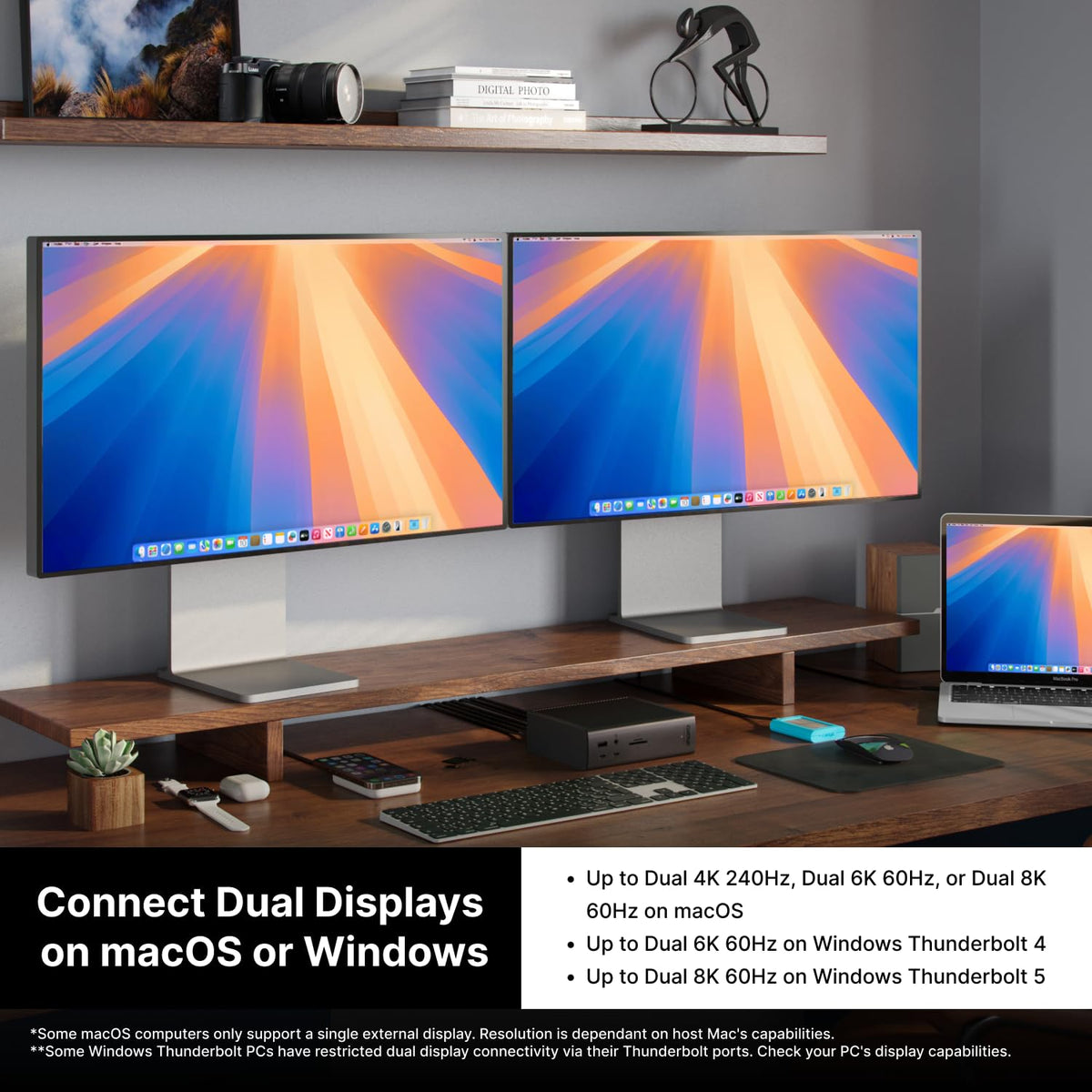 CalDigit TS5 Plus Thunderbolt 5 Docking Station: 20-Port PCIe-10GbE Mac|PC