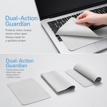 2 Pack 15.3/15.6/16-Inch Laptop Screen Keyboard Imprint Protection Microfiber Liner | Soft Texture Cleaning Cloth | Screen closes fully | Microfiber Liner Cleaning Cloth Best Fit for 15-16" Laptops