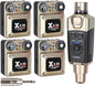 Xvive U45T9 Wireless in Ear Monitor System 5.8ghz with T9 2BA Drivers IEM Earphone, IEM System Transmitter and Bodypack Receiver for Studio, Band Rehearsal, Live Performance, Channel Scan Mode