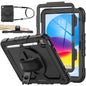 SEYMAC stock Case for iPad (A16) 11th/10th Generation 11''/10.9'' 2025/2022, Full-Body Drop Protection Case with Screen Protector &360° Rotate Hand Strap/Stand, Pink+Black