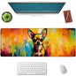 Mounidso Botanical Mushroom Large Mouse Pad, Gaming Mouse Pad, Keyboard Mat, Non-Slip Rubber Base, Office Accessories, Desk Mat, MousePads for School, Work, Home Decor Gifts 31.5" x 11.8"