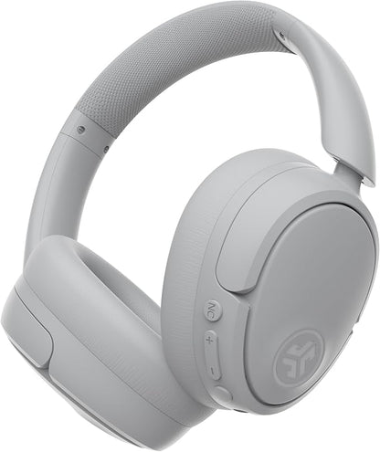 JLab JBuds Lux ANC Wireless Headphones, Cloud White, Hybrid Active Noise Cancelling, Customizable Sound, Spatial Audio Compatible, Premium Over-Ear Bluetooth Headset